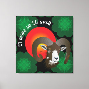 Bélier 21 mars au 20 avril Impression sur toile Canvas Print