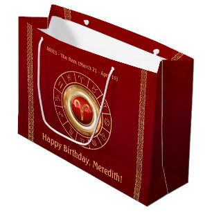 Béliers - Signe Zodiac Ram - Grand sac cadeau