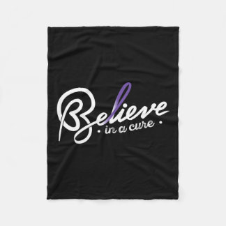 Believe1- Epilepsy Awareness Supporter Ribbon Fleece Blanket