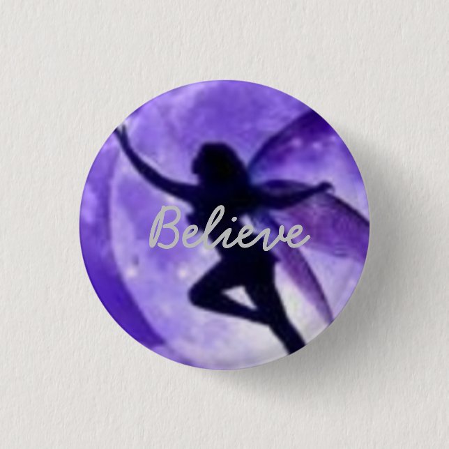 Believe 1 Inch Round Button (Front)