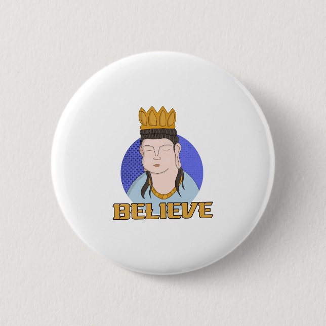 Believe 2 Inch Round Button (Front)