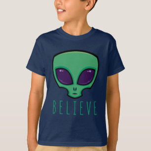 Believe Alien Head T-Shirt