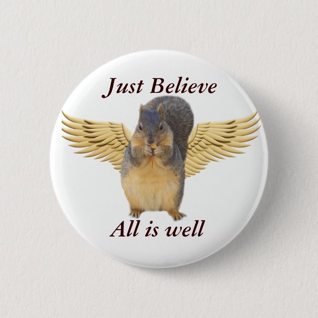 Believe,All is well_Button 2 Inch Round Button (Front)