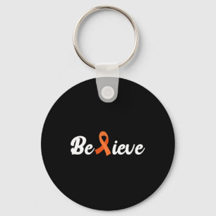 Believe Aml Leukaemia Awareness Keychain