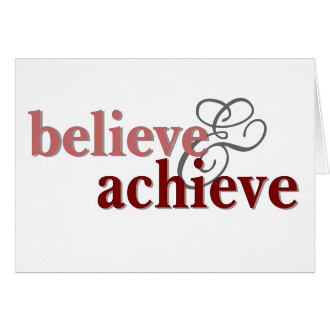 Believe and Achieve (Front Horizontal)
