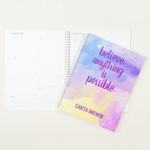 Believe Anything Is Possible Personalized Planner