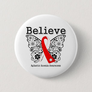 Believe Aplastic Anemia 2 Inch Round Button