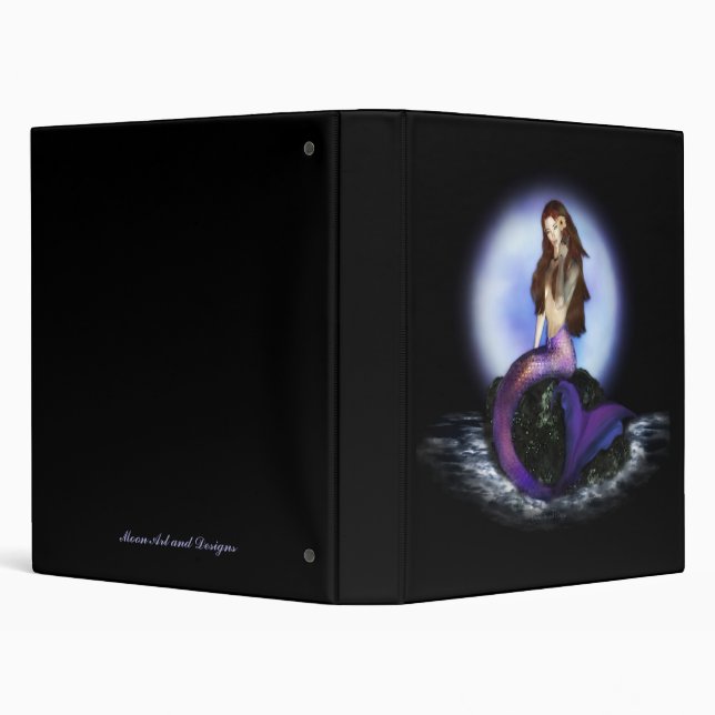 Believe Avery Mermaid Binder Black (Background)
