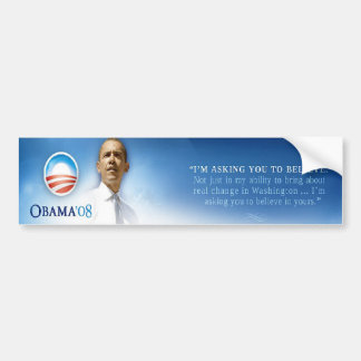 Believe Change Bumper Sticker