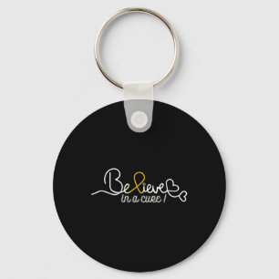 Believe Childhood Cancer Awareness Item for Women Keychain
