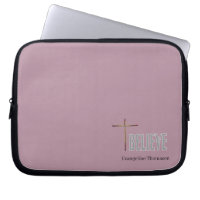 Believe Christian Cross Custom Name Ladies