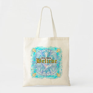 Believe Christian Cross Tote Bag