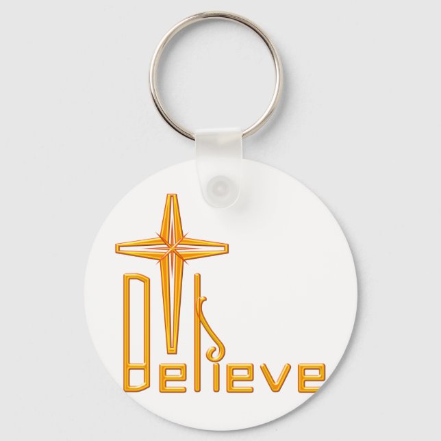 Believe Christian Keychain (Front)