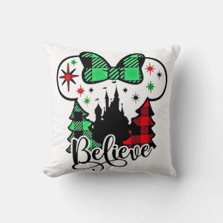 Believe Christmas, Christmas Believe, Christmas Throw Pillow