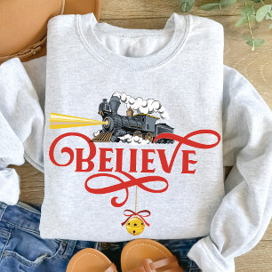 BELIEVE Christmas Express Train Matching Family Sweatshirt