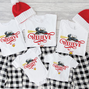 BELIEVE Christmas Express Train Matching Family T-Shirt