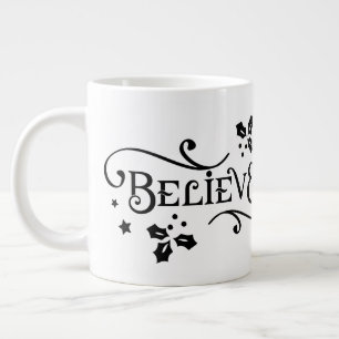 Believe /Christmas Quote/ Personalized Mug