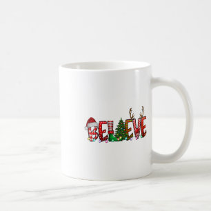 Believe Christmas Santa Claus Pyjamas Family Reuni Coffee Mug