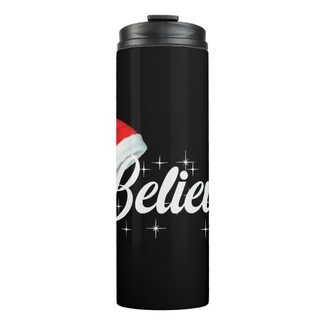 Believe Christmas Thermal Tumbler (Front)