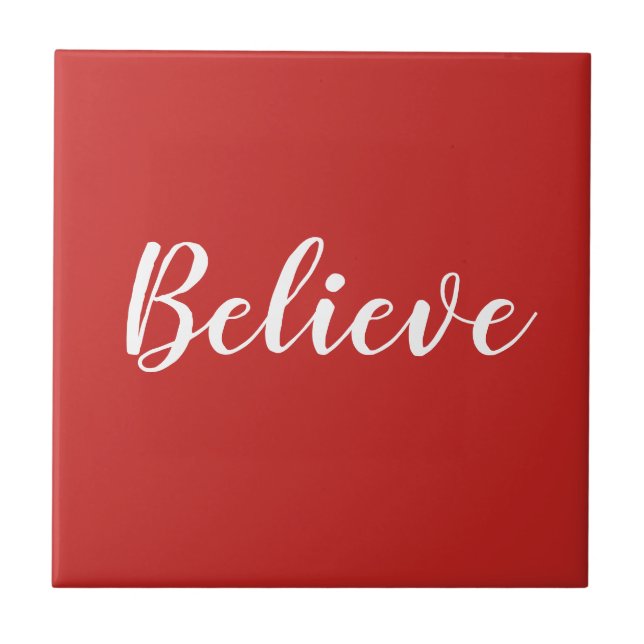 Believe Christmas Tile (Front)