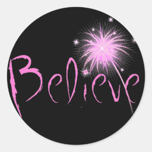 Believe Classic Round Sticker