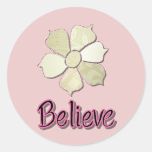 Believe! Classic Round Sticker