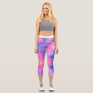 believe custom tyedye capri leggings lover workout