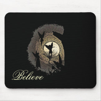 "Believe" Fairies in the Moonlight Mousepad Gift