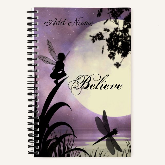 Believe fairy bullet journal Spiral Notebook (Front)