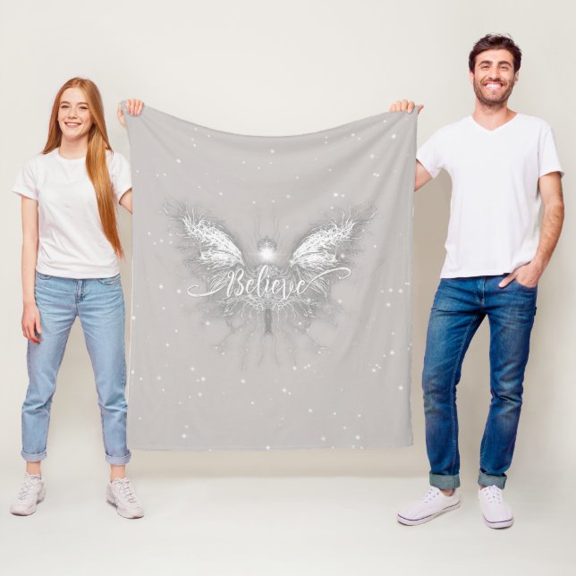 Believe Fairy Starlight Fantasy Fleece Blanket (In Situ)
