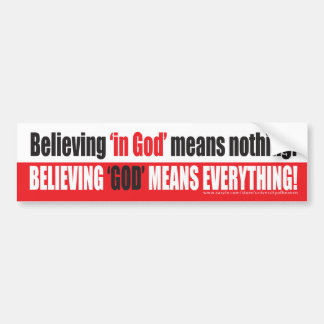Believe God Bumper Sticker