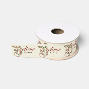 Believe Grosgrain Ribbon