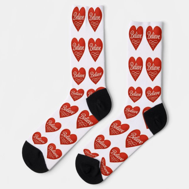 Believe Heart Socks (Left)