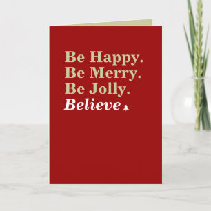 Believe Holiday Card