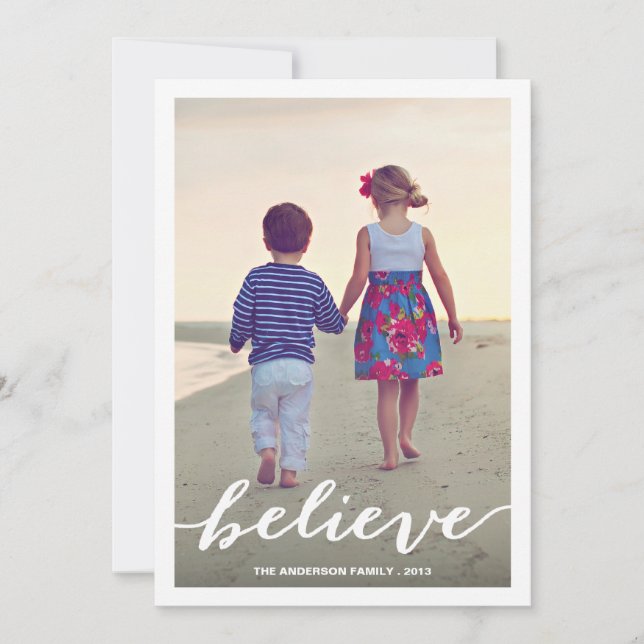 BELIEVE | HOLIDAY PHOTO CARD (Front)