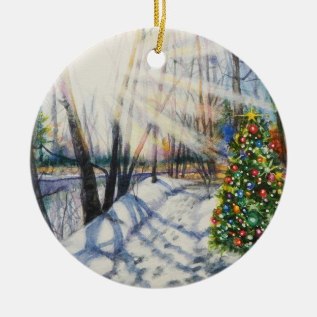 Believe Holiday Tree Ornament (Front)
