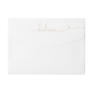 Believe Holiday Wrap Around Label