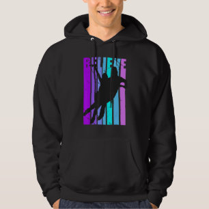 Believe Ice Skating Figure Skater Ice Rink Dancing Hoodie