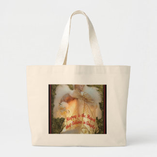 Believe in Angels Large Tote Bag