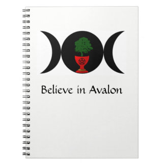 Believe in Avalon Spiral Notebook