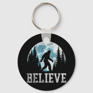 Believe In Bigfoot Sasquatch Gifts Fathers Day Big Keychain