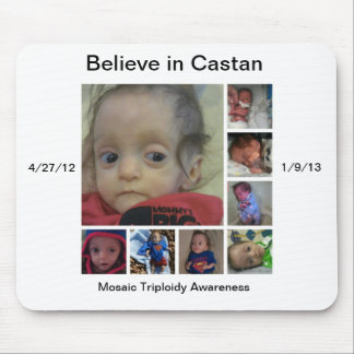 Believe in Castan mousepad Mosaic Triploidy Awaren