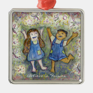 Believe in Fairies Fun Art Custom Ornaments