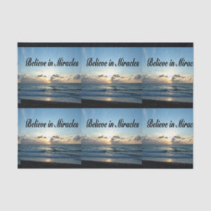 BELIEVE IN GOD'S MIRACLES TISSUE PAPER