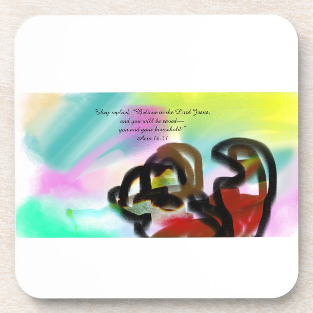 Believe in Jesus  Coaster (Front)