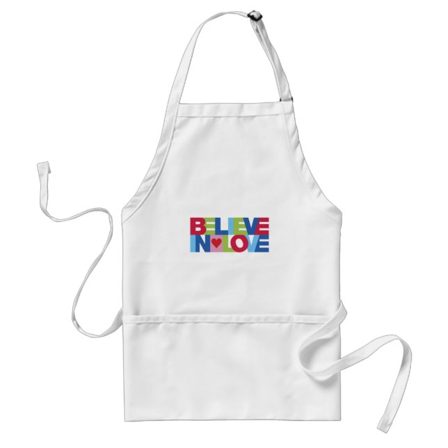 Believe in Love (Colour) Standard Apron (Front)