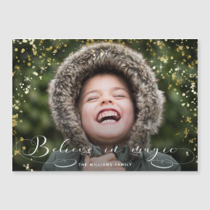 Believe in Magic Calligraphy & Gold Sparkles