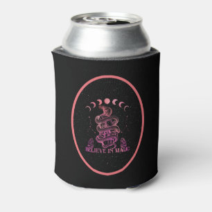 Believe In Magic Celestial Wiccan Art   Can Cooler