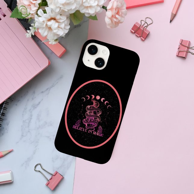 Believe In Magic Celestial Wiccan Art   Case-Mate iPhone Case (Creator Uploaded)