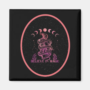 Believe In Magic Celestial Wiccan Art   Magnet